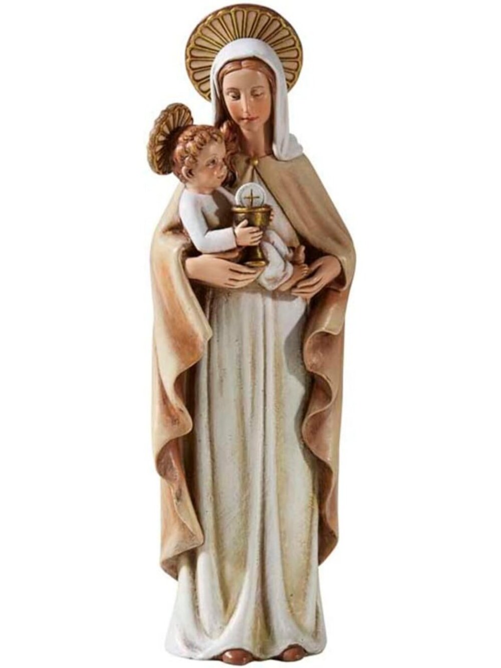 8-Inch Our Lady of the Blessed Sacrament Figurine - Resin Religious Decor